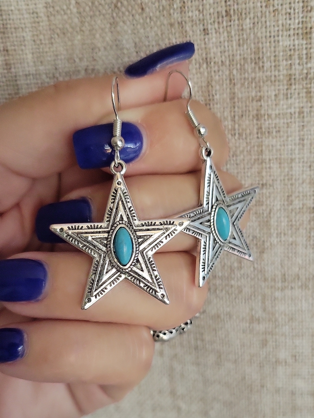Star of Texas Drop Earrings